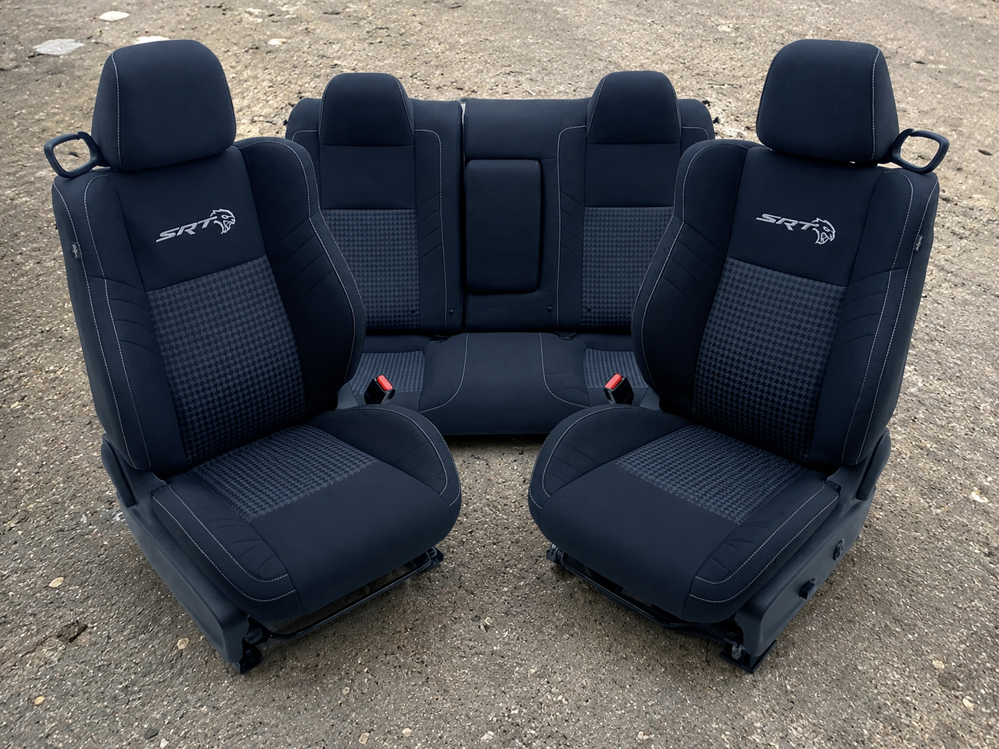 Dodge Challenger SRT Seats 2015-2023, OEM Front and Rear Cloth #7782E