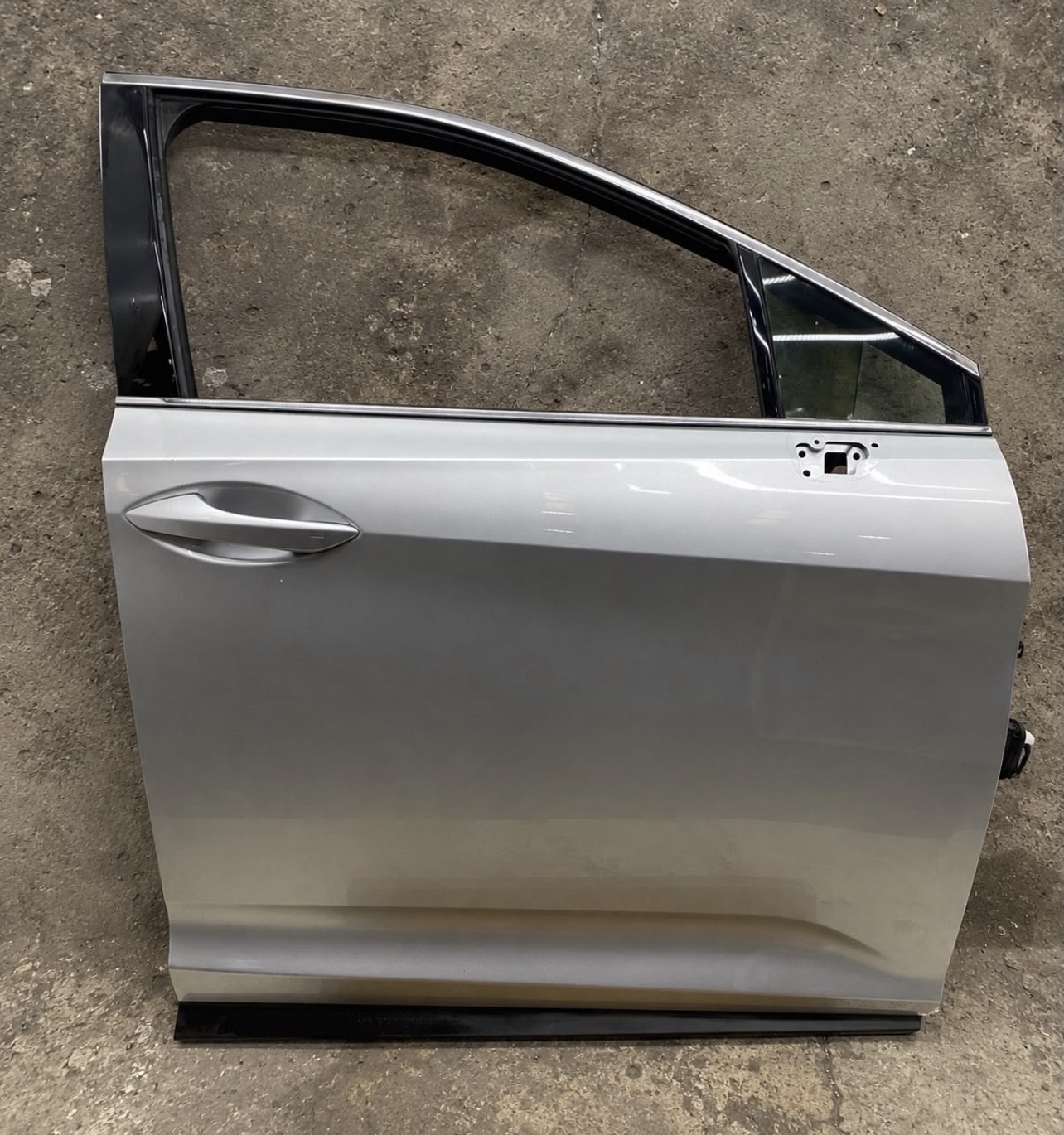 Front (passenger/right-side) door assembly from a 2017–2020 Hyundai Elantra (AD generation) sedan.