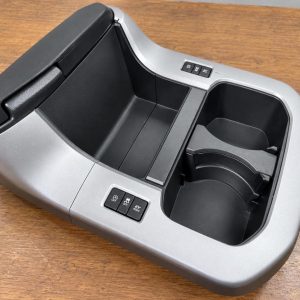 Rear center corner console cup holder insert for a 2nd Gen Sequoia